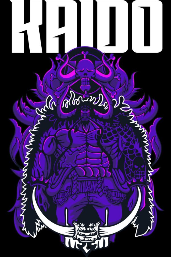 Epic Kaido PNG Free Download for T-Shirt Back-Print!