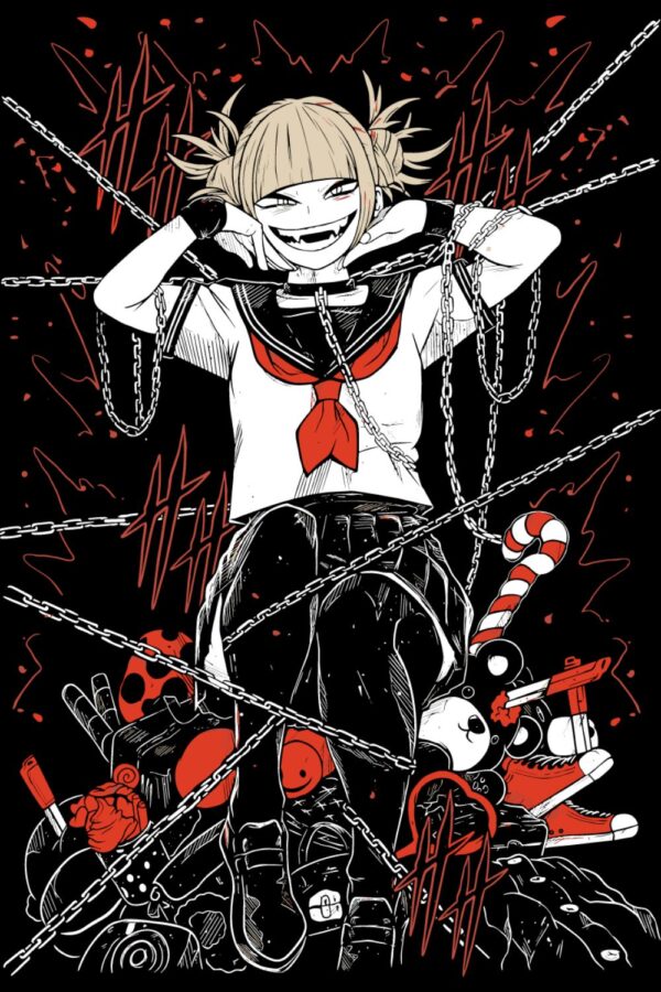 Insane Himiko Toga PNG Free Download | MHA Villain Art